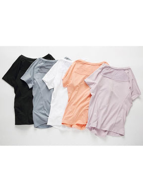 むんむんしないメッシュ入りTシャツ（半袖）